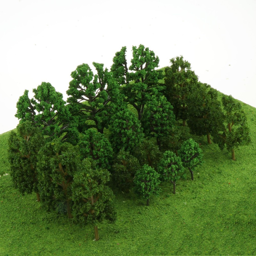 18x Model Trees Miniature Trees for Toy Trees for Model Train Scenery