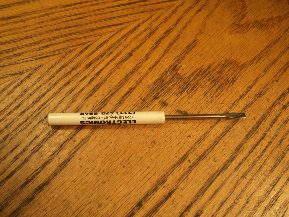 Vintage Small Flat Blade Screw Driver A.S.K. Electronics Chaplin IL