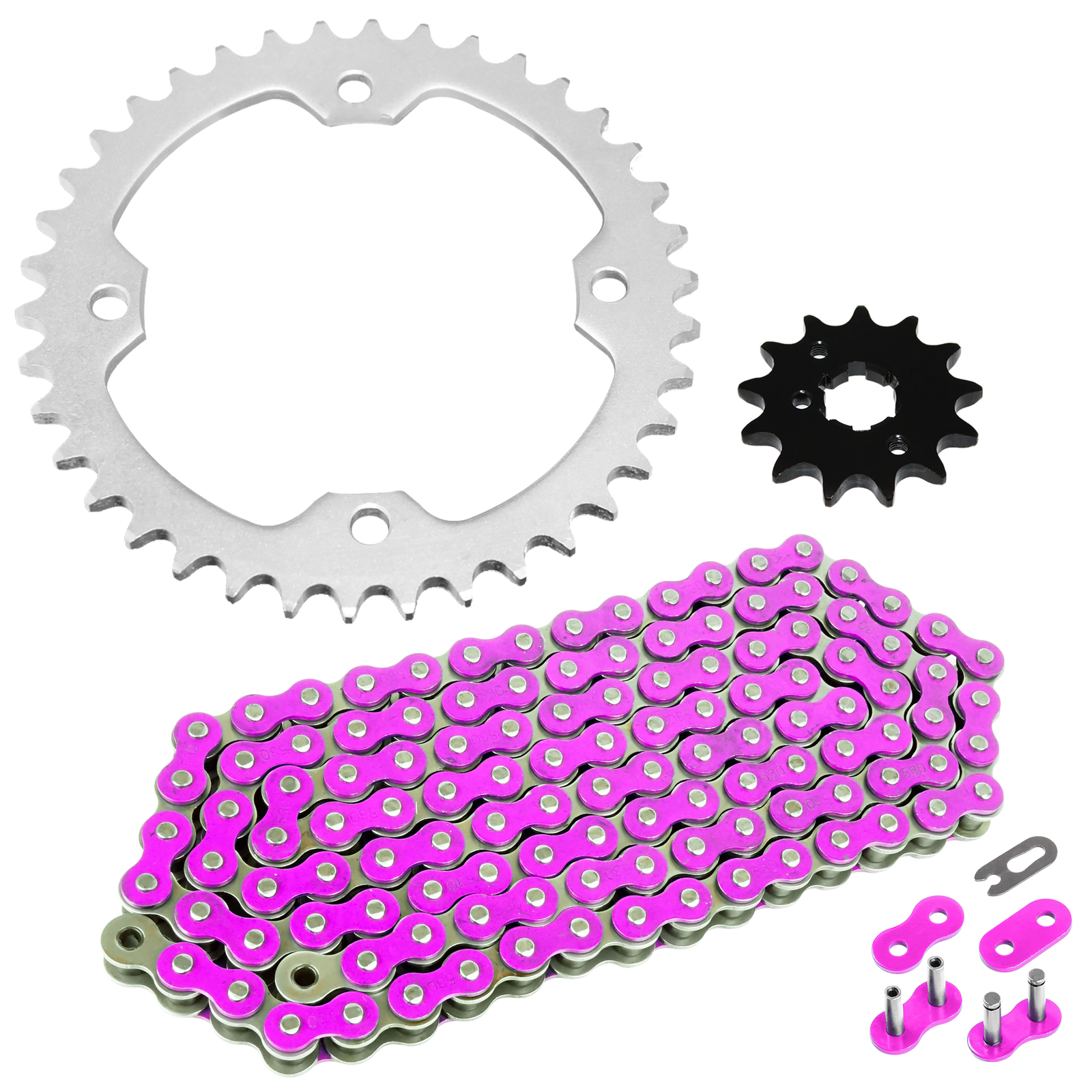 Caltric Drive Chain and Sprocket Kit for Yamaha Raptor 350 YFM350 2004 2005-2013