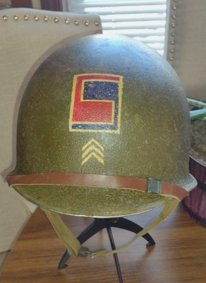 WW2 HELMET 69TH FIXED BALE !! Read Description!!