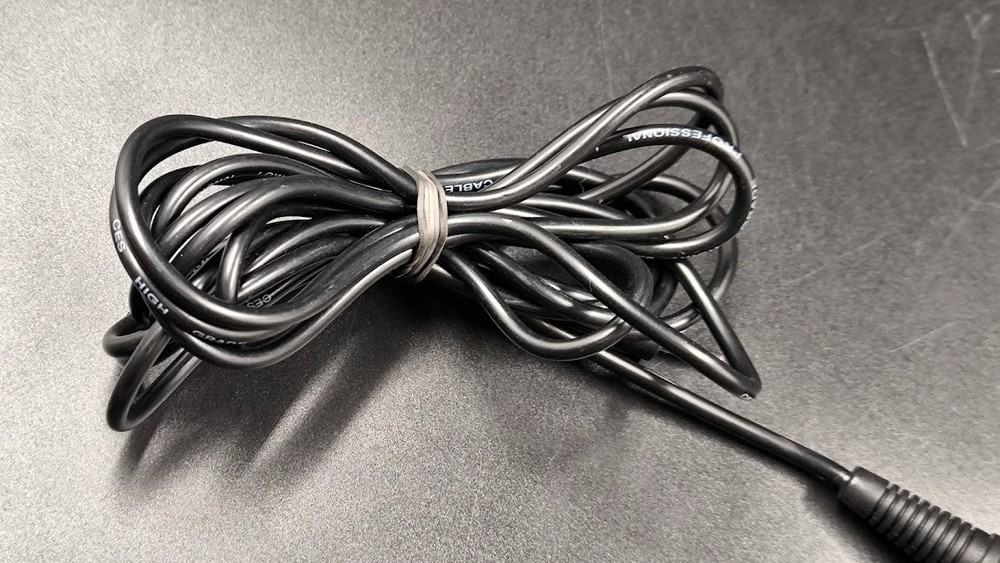 Uni-Directional Dynamic Microphone Used Working Silver