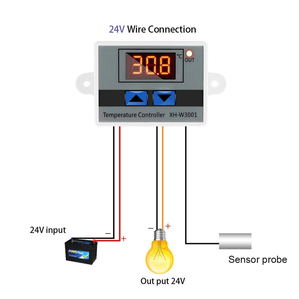 Digital LED Temperature Controller Module XH-W3001 Mini Thermostat Switch wit...