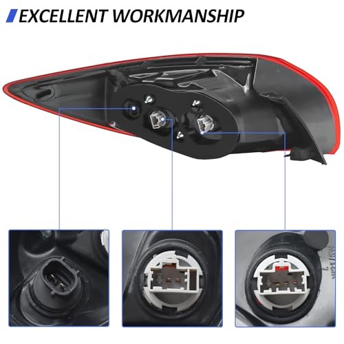 Outer Tail Light Fit for 2013 2014 2015 2016 Mazda CX-5, Left Driver Side