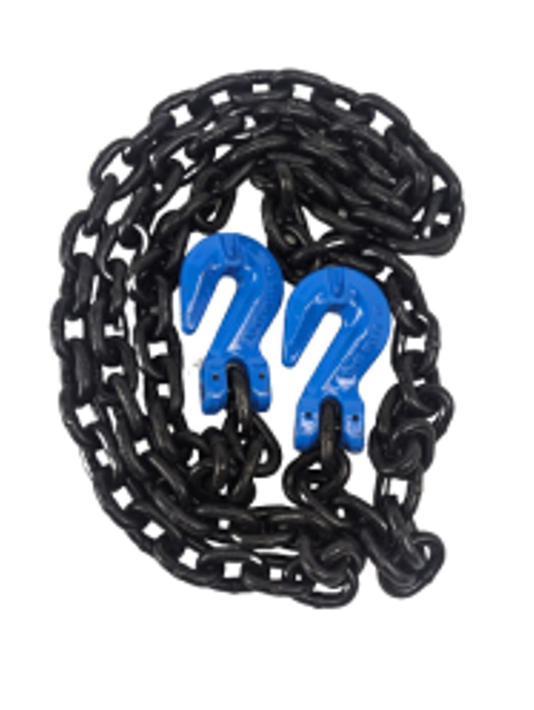 3/8" x 10' G100 Chain with Grab Hook and Grab Hook (2 Pack)