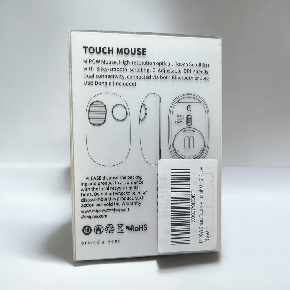 Smart Touch Bluetooth Mouse Silver