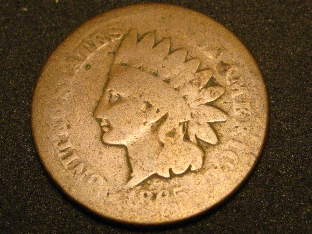 1865 Fancy 5 Indian Head Cent