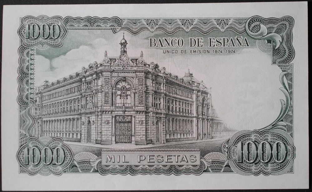 Spain P154 1000 Pesetas AU++