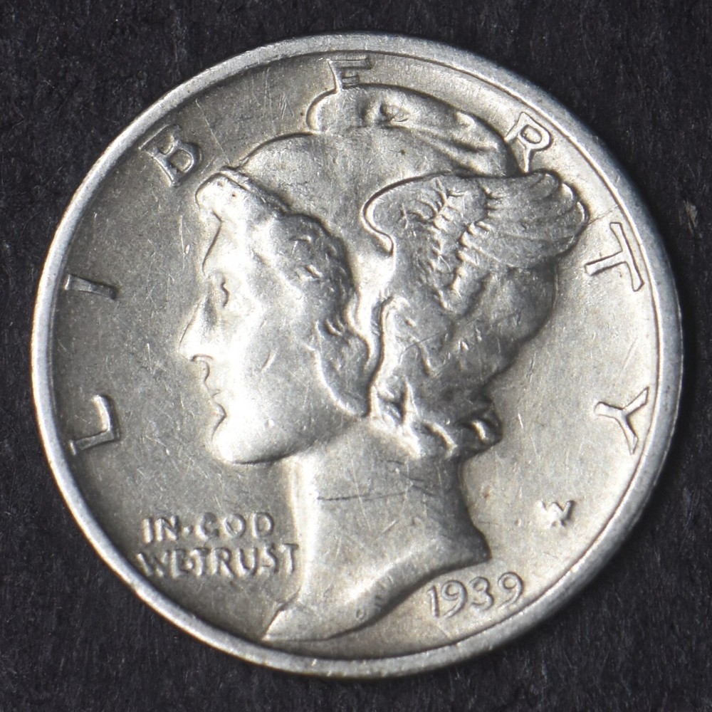 1939-S "High Grade" Mercury Silver Dime 10C - COINGIANTS -