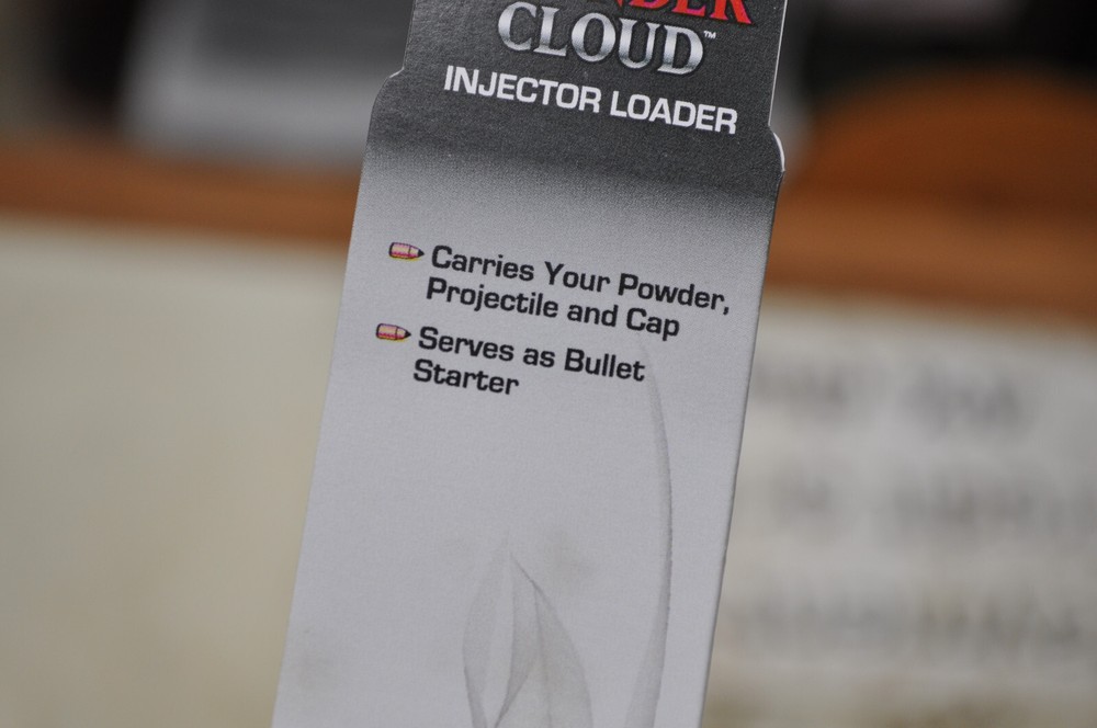 Thunder Cloud Injector Loader Holds Powder Projectile and Cap Bullet Starter