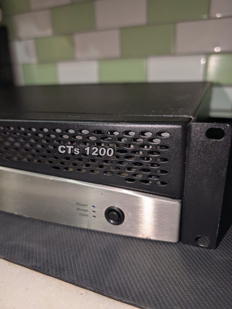 Crown CTS 1200 2-Channel 600W Rackmount Amplifier w/ PIP-2 Module