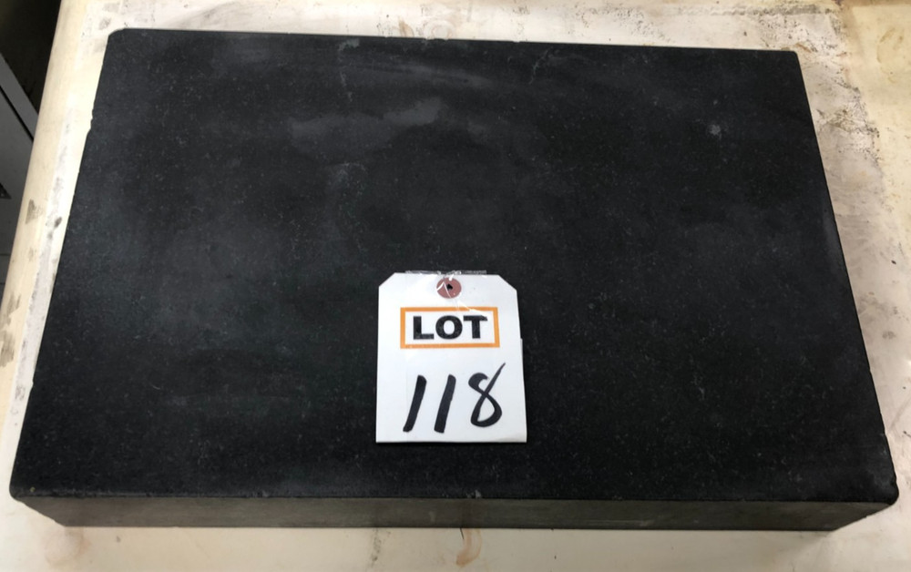 Granite Surface Plate, 18" x 12" x 3", Black