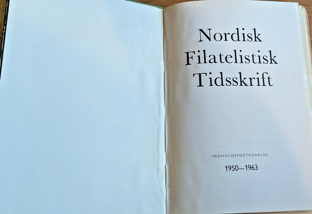 Danish Stamp Journals bound 1950-1963 in Danish DK Philatelist Union