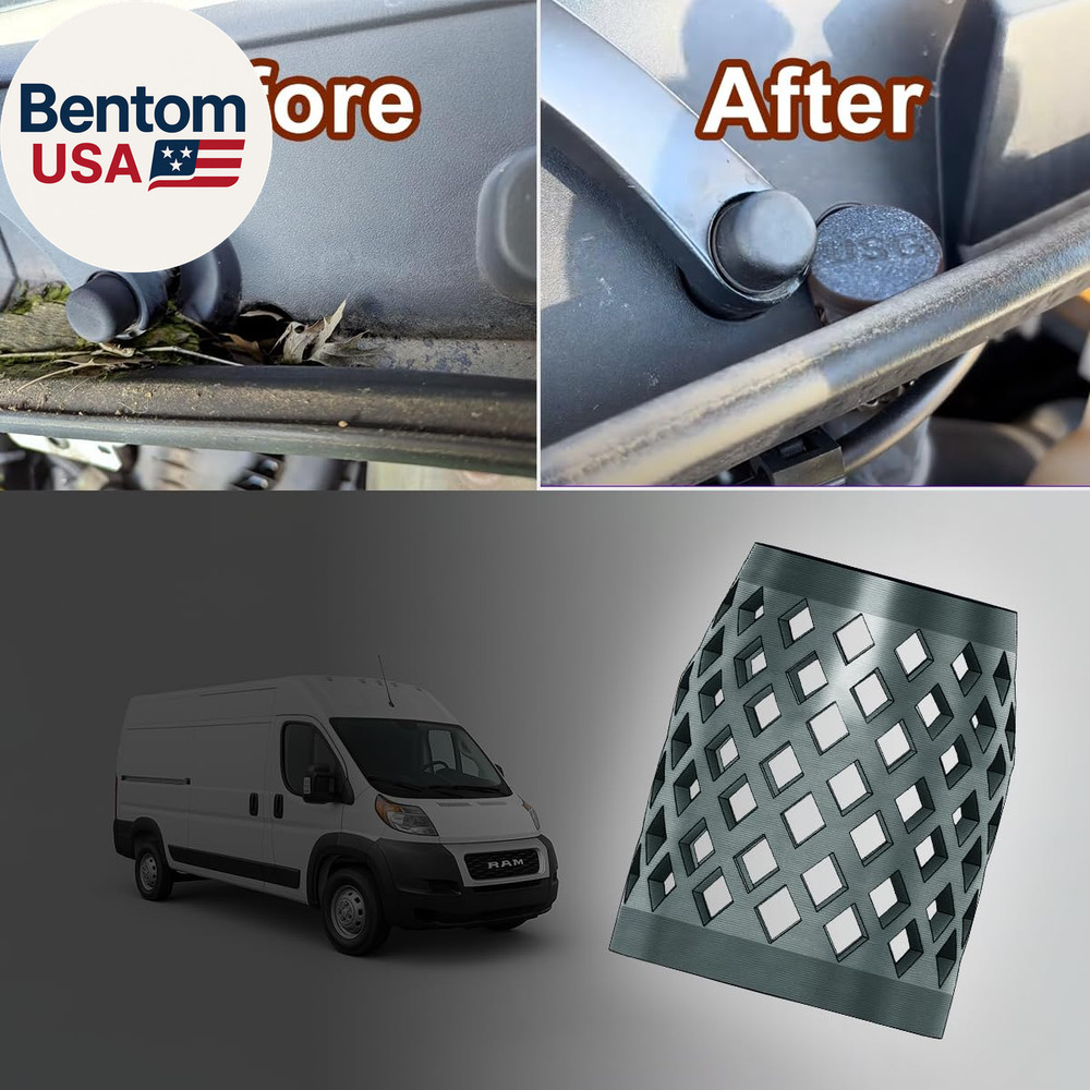 2/Pack Central Cowl Drain Debris Filter Compatible with Ram Promaster 2014-2022