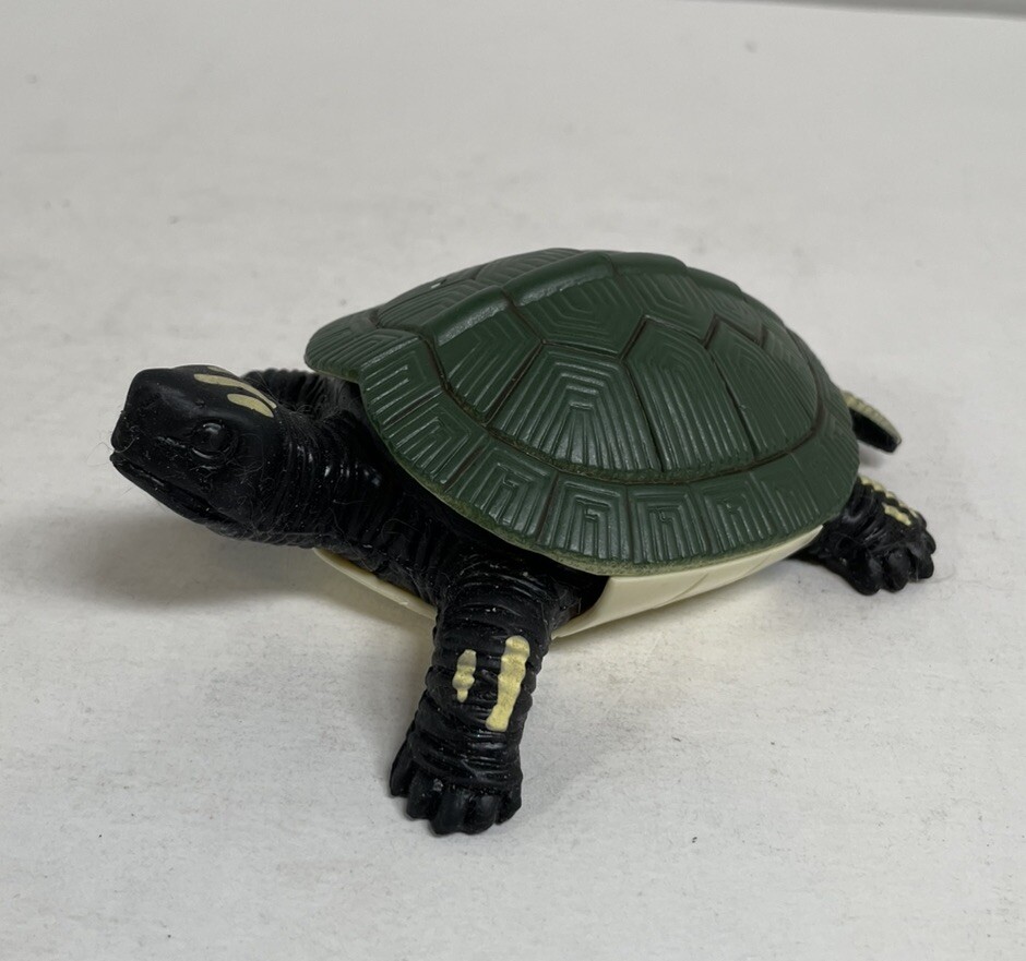 Trachemys Scripta Elegans Turtle Stretch Rubber with Hard Shell Collectible