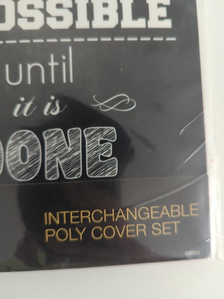 ARC Poly Cover Set 50053 notebook system refill It always seem IMPOSSIBLE until
