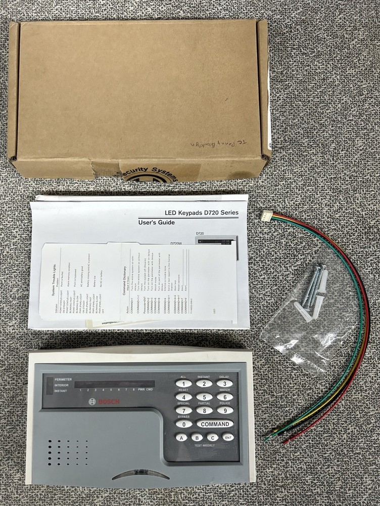BOSCH D720B TOUCHPAD KEYPAD SECURITY D720