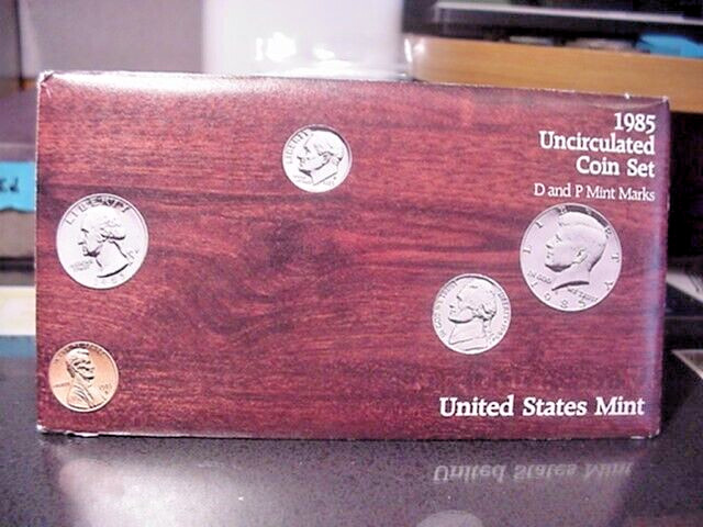 1985 U.S. Mint P&D Uncirculated Coin Set