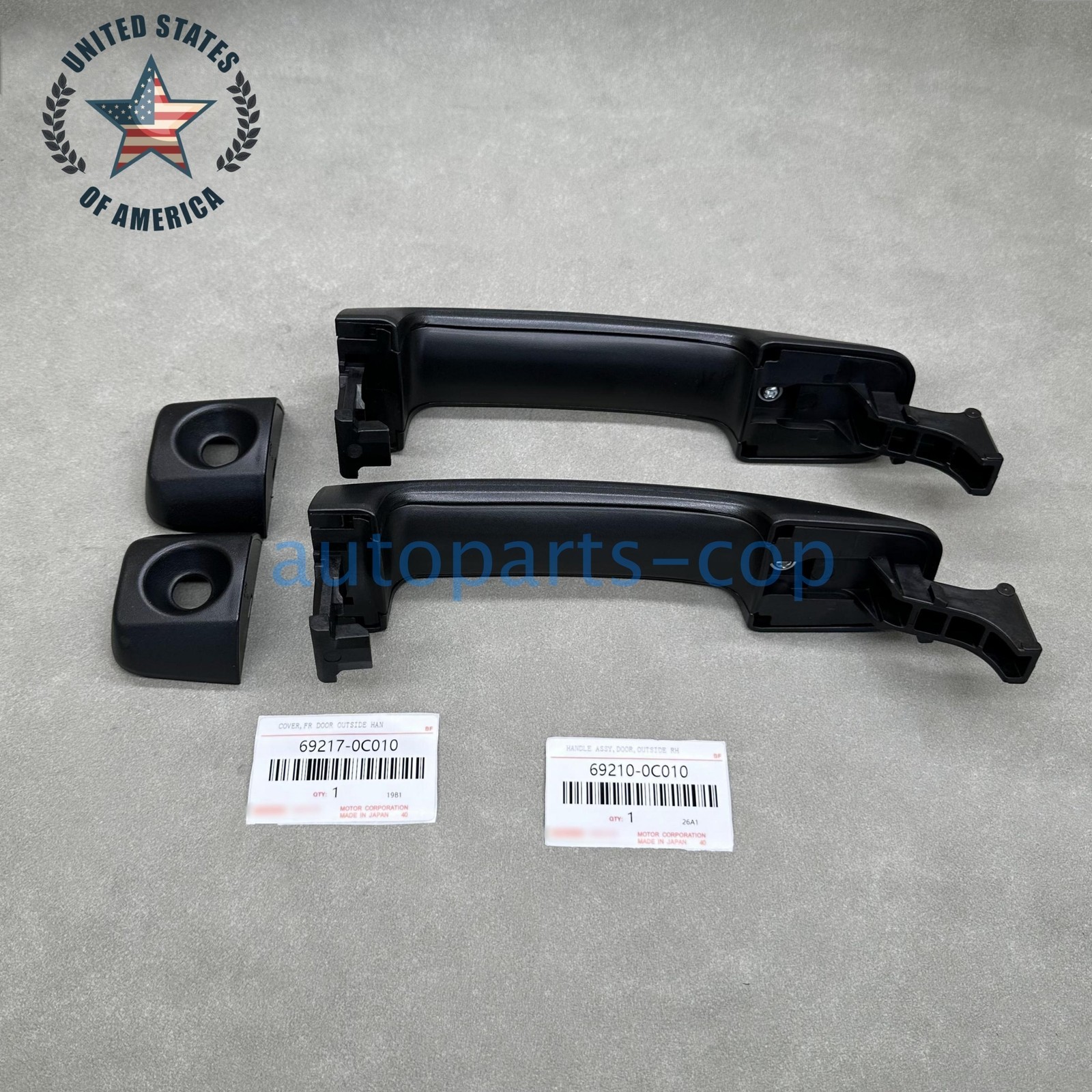 OEM BLACK OUT DOOR HANDLE SET OF 2 FOR TOYOTA 07-14 FJ CRUISER USA!