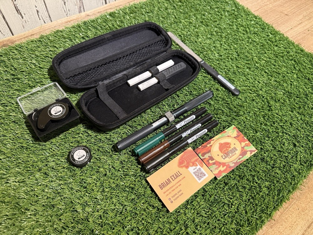 Nash Pinpoint Hook Sharpening Kit + Pinpoint Pens-Excellent Condition