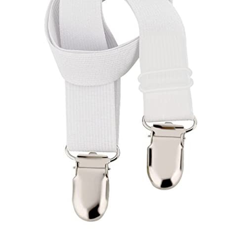Bed Sheet Straps,Fitted Sheet Clips,Adjustable Bed Sheet Fasteners for White