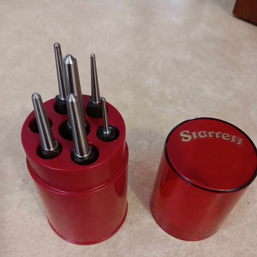 Starrett S264wb Center Punch Set, 7 Pc