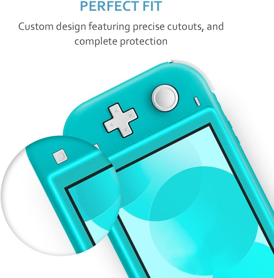 2 Pack Screen Protector Tempered Glass for Nintendo Switch Lite Model 2019 5.5",
