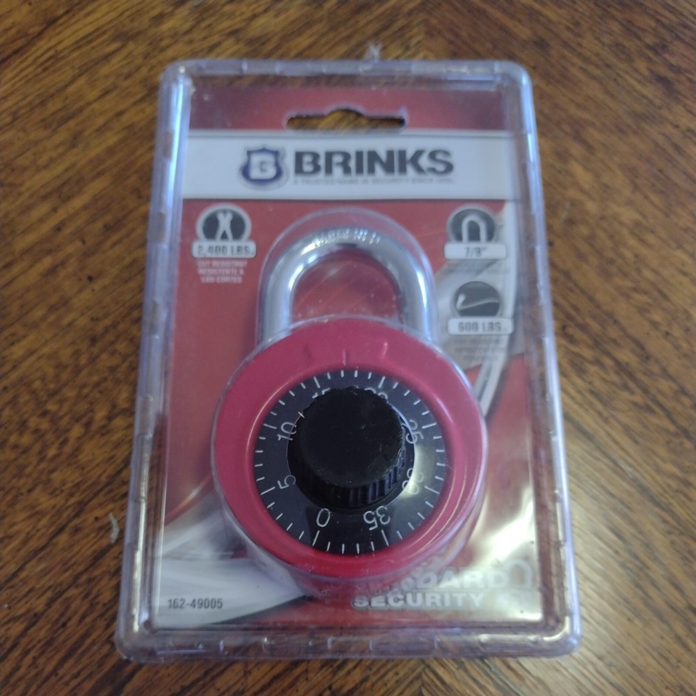 BRINKS Standard Security 1-7/8" Dial Combination Padlock New