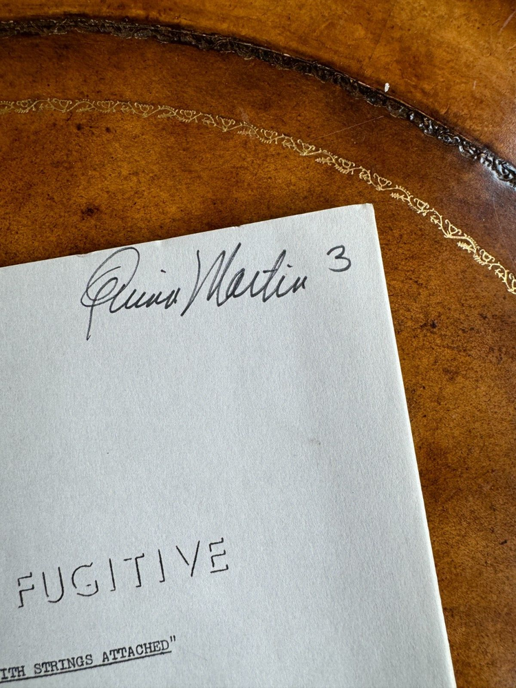 The Fugitive Script Tv Show Episode "With Strings Attached"