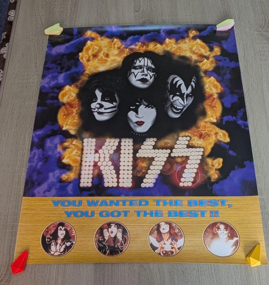 KISS Poster Lot of 5 Japan Exclusive Promo MTV Unplugged Greatest KISS Rare