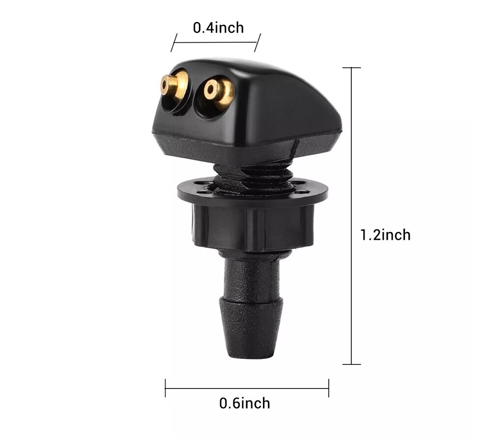 9.8Ft Windshield Washer Hose Wiper Blade Pipe Tube Jet Spray Nozzle 4X Connector