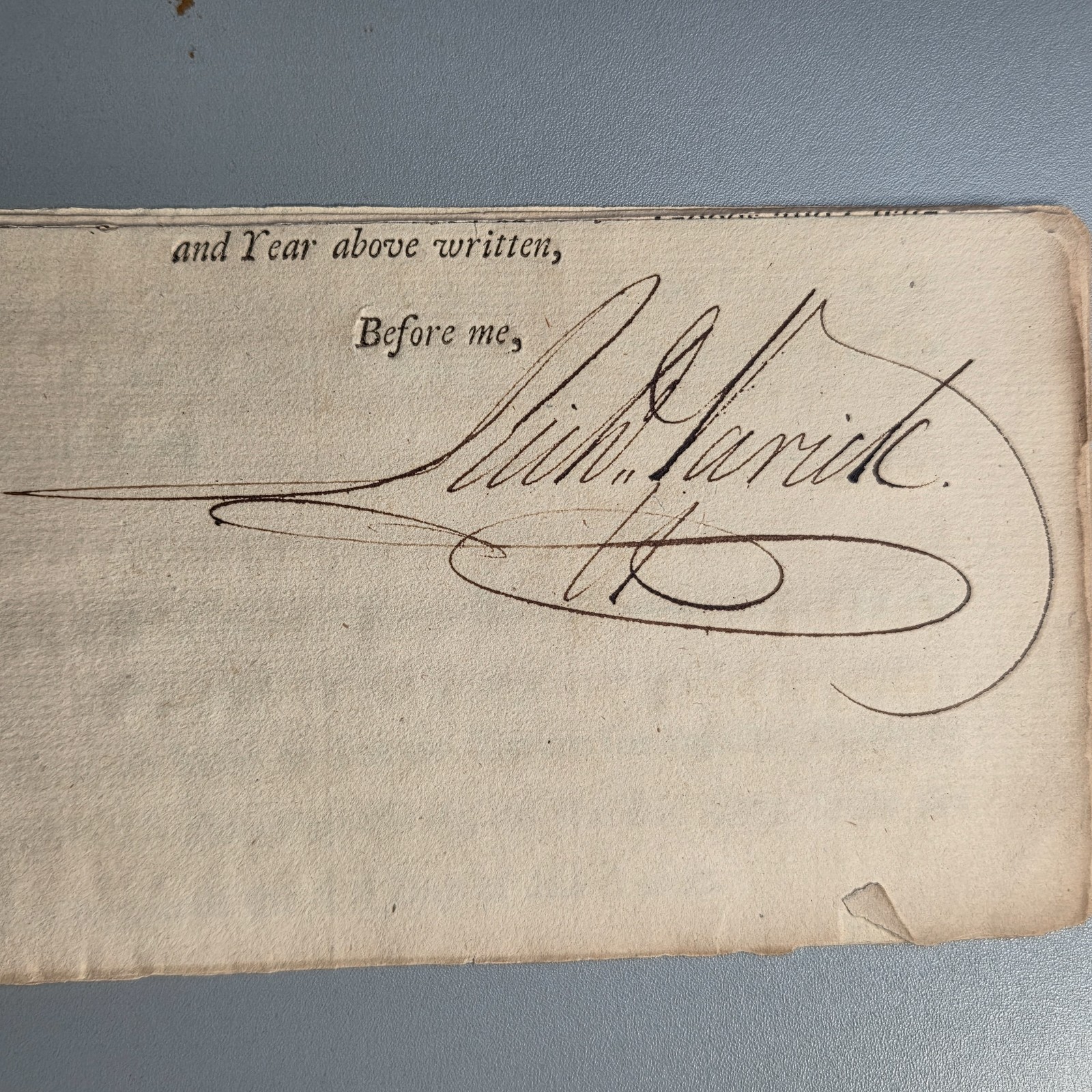 1794 Richard Varick Signed New York Tavern License Revolutionary War Officer