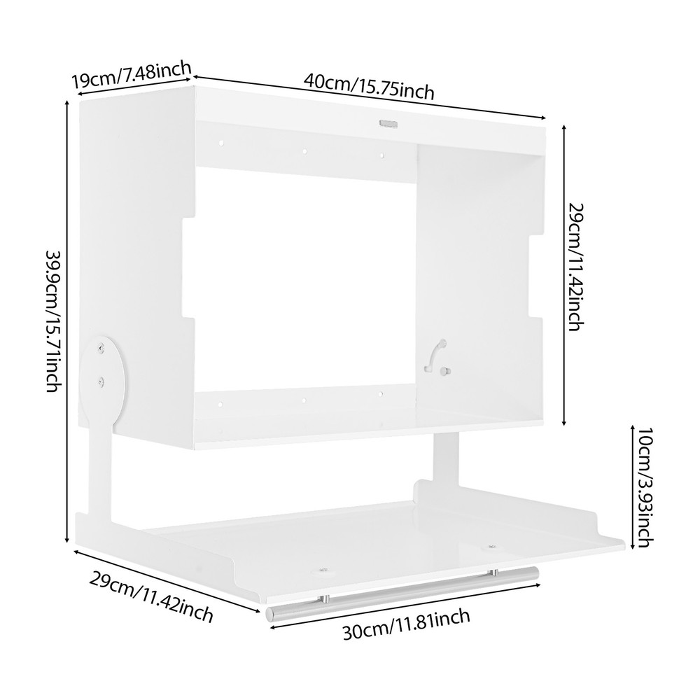 Kitchen Storage Rack with Pull-down Cover Wall Spice Organizer Under Cabinet