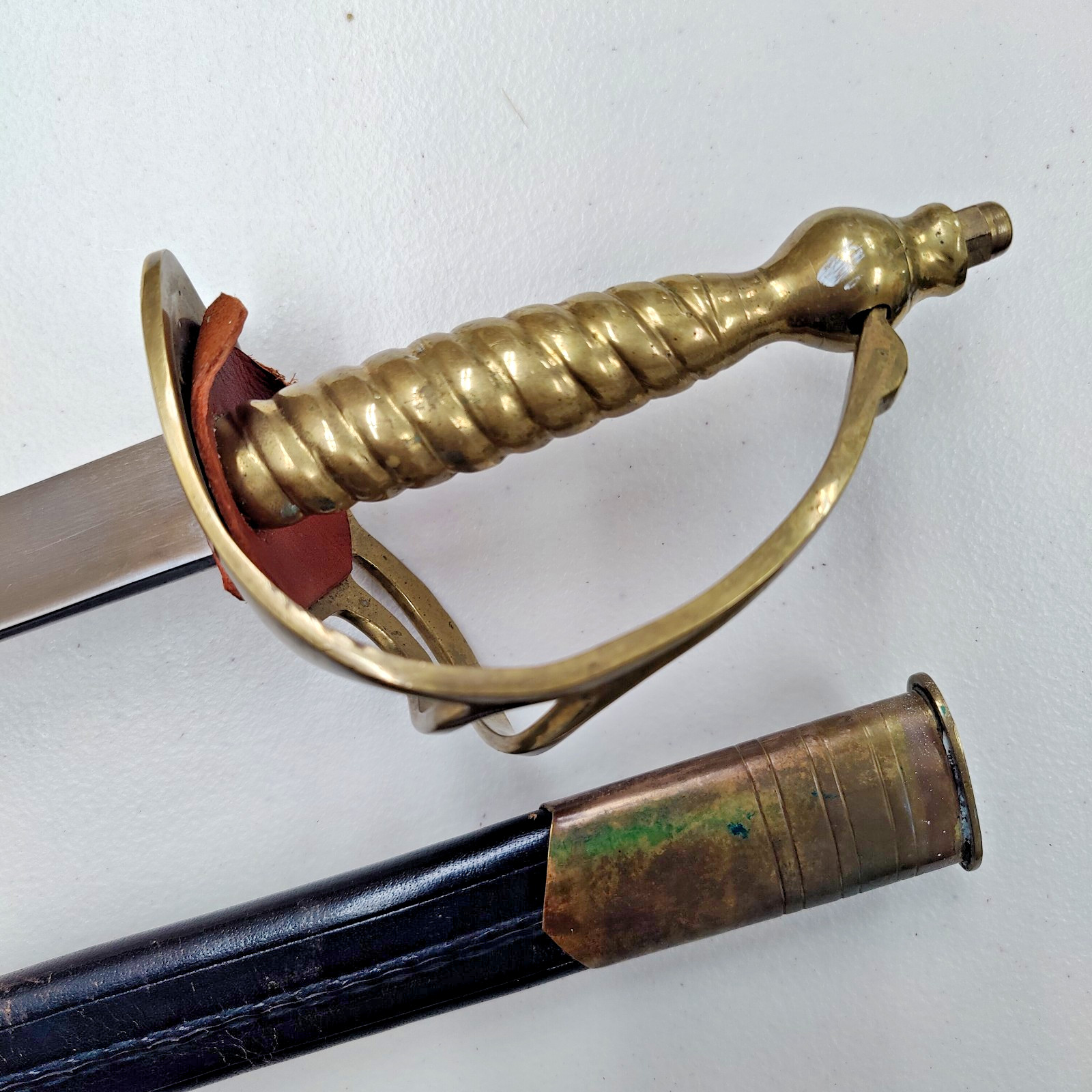 Revolutionary War Reenactor Continental Army Officers Sword w/ Brass Guard Repro