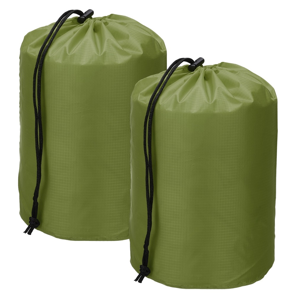 Drawstring Bag, Storage Bags, 7x13" & 2Pcs & Army Green