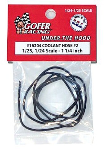 Gofer-Racing Coolant Hose 1.25'' - Plastic Model Vehicle Accessory - 1/24-1/25