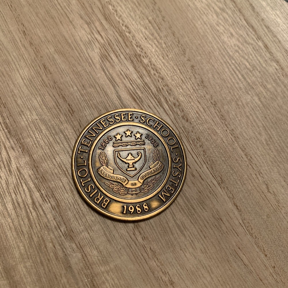 medal Bristol Tennessee School System 1988