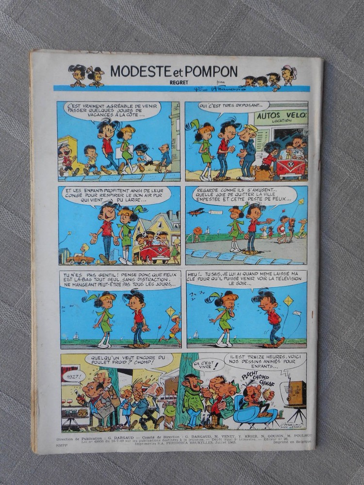 Hebdo Tintin 1St Series No. 874 Correct Condition