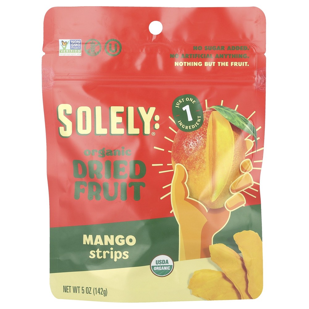 Organic Dried Fruit, Mango Strips, 5 oz (142 g)