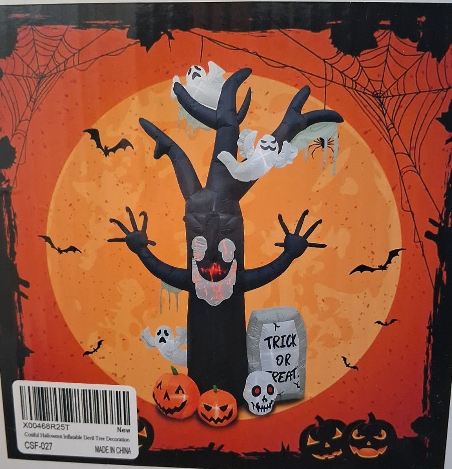 Halloween Inflatable Devil Tree