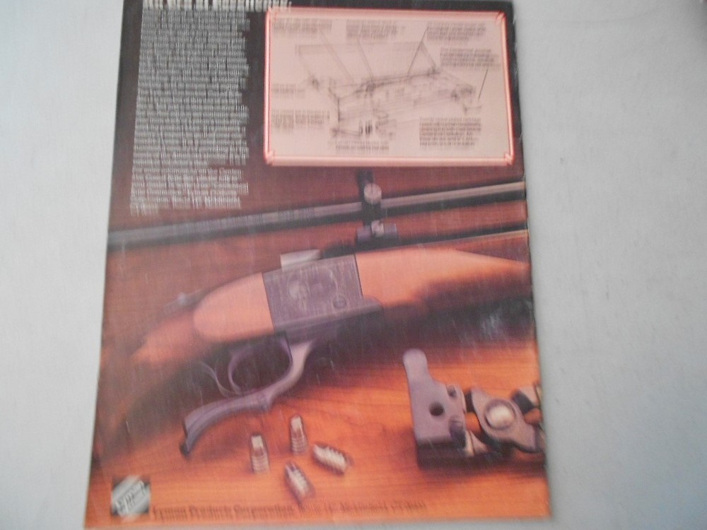 Lyman Reloading Catalog 1979 Metallic Sights