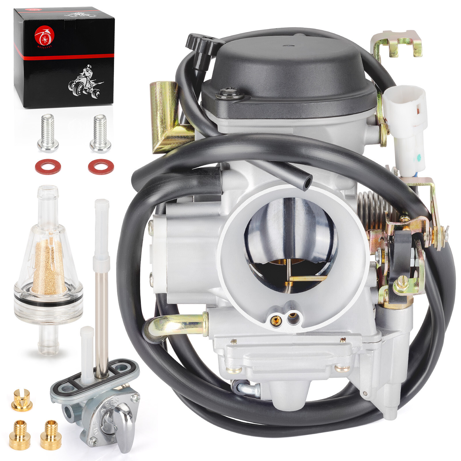 Carburetor + Fuel Valve 1999-2003 For Yamaha Road Star 1600 1700 XV1600 XV1700