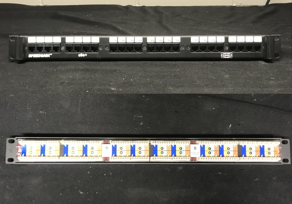Hubbell Speedgain c5e+ 24-Port Patch Panel P5E24UE