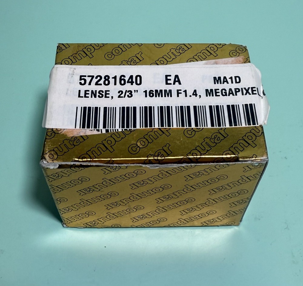 Computar FA Mega pixel M1614-MP2 Machine Vision Camera Lense f=16mm F1.4