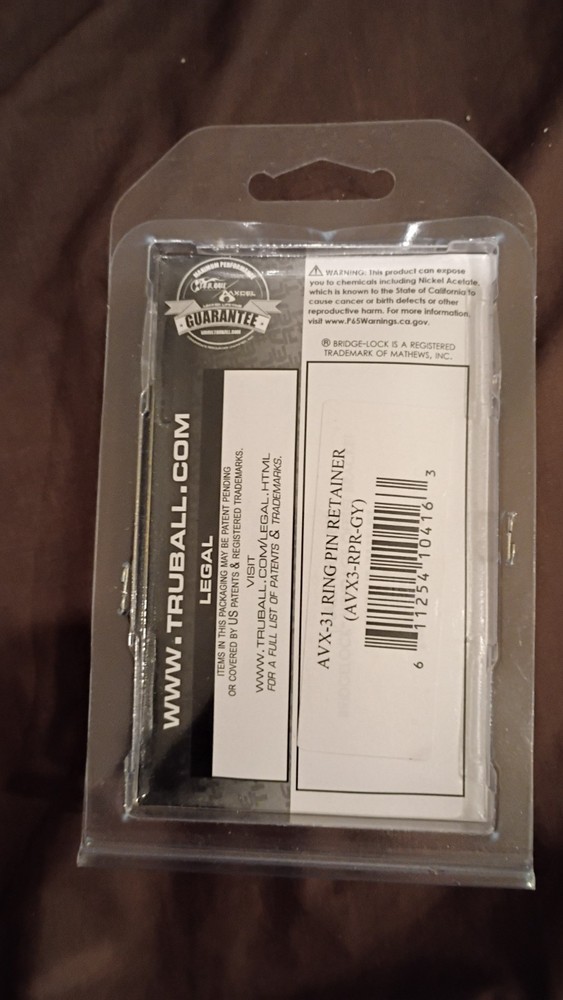 Axcel - AVX-31 - 37.2mm Ring Pin Retainer - Gray