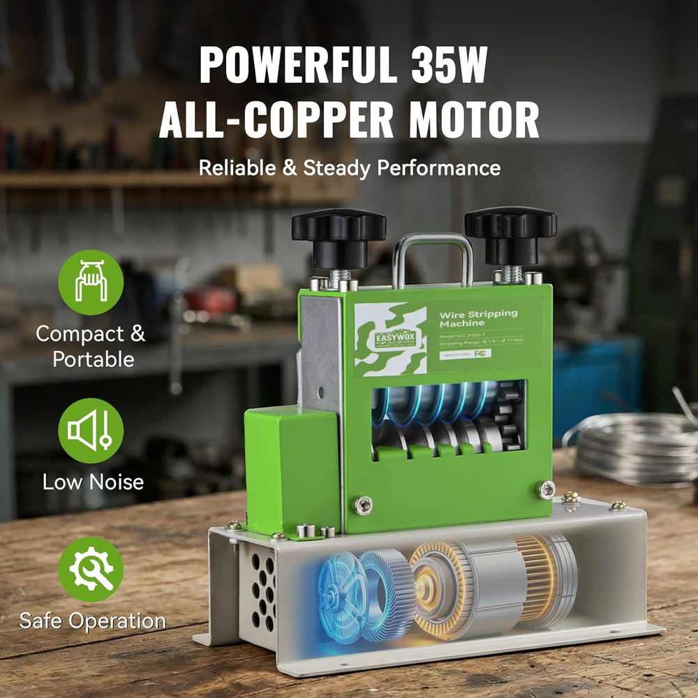 Electric Wire Stripping Machine, 0.06''-0.67'' Automatic Wire Stripper Machine w