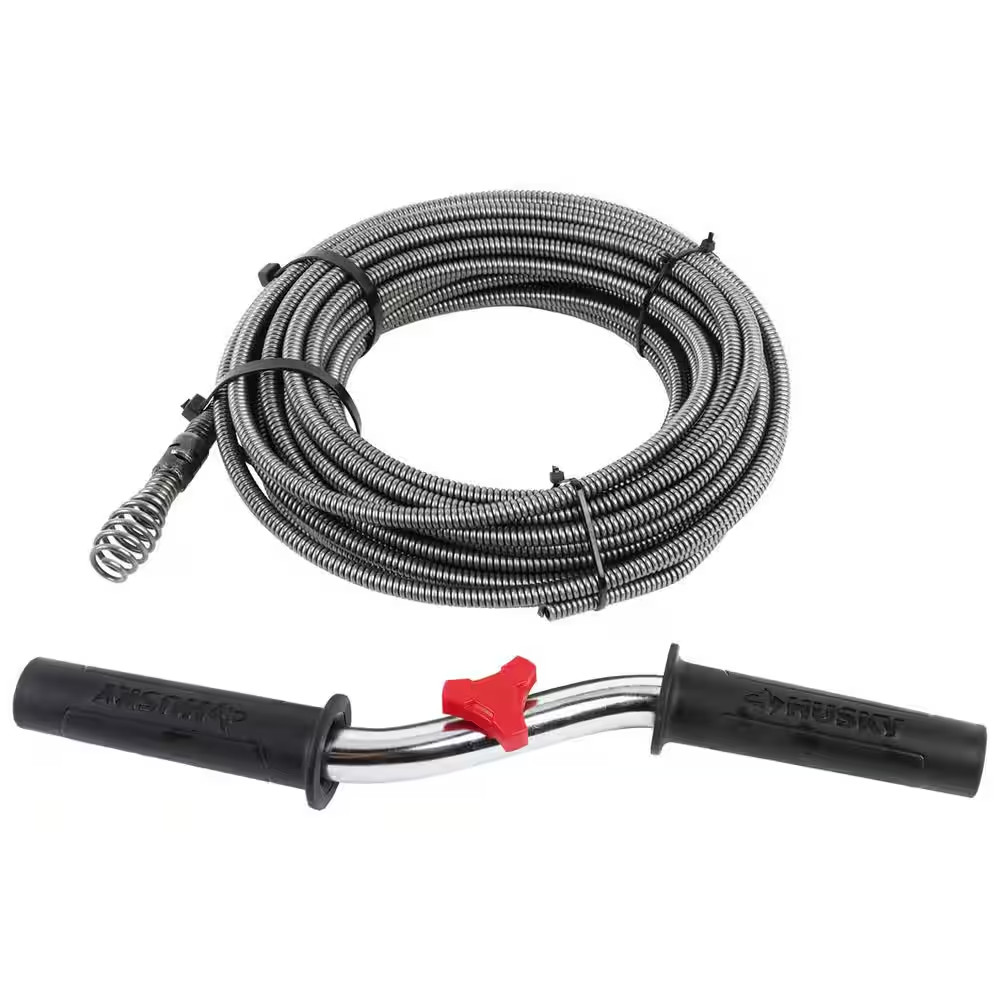 Husky Drain Auger 50ft Cable 5/16in Universal Electric Drum Machine Replacement