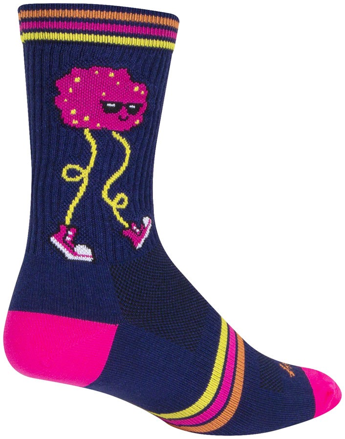 SockGuy Meatball Crew Socks - 6", Small/Medium