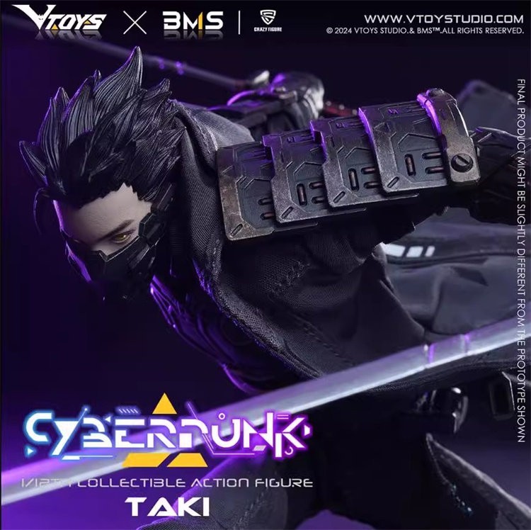 2026New VTOYS VSD010 Cyberpunk TAKI 1/12 Collectible Action Figure In Stock H 7"