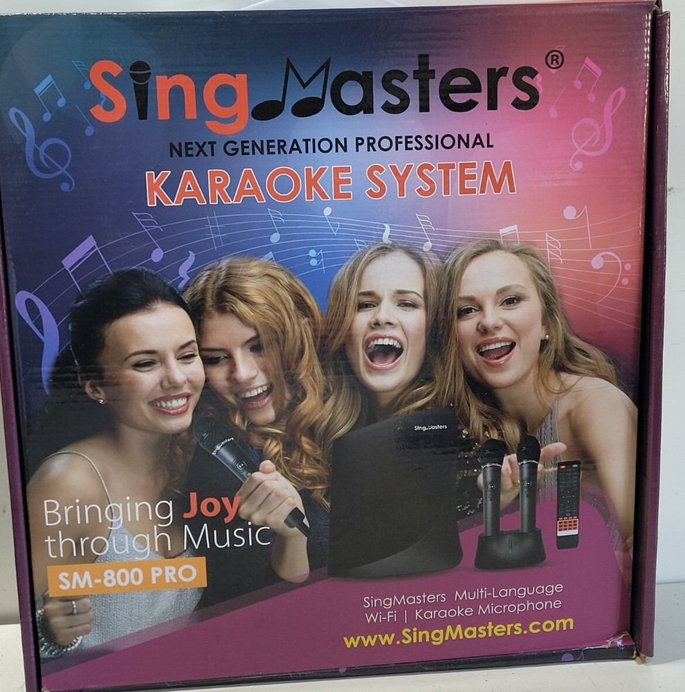 SingMasters Karaoke system Multi Language Wi-Fi Wireless SM-800 Pro