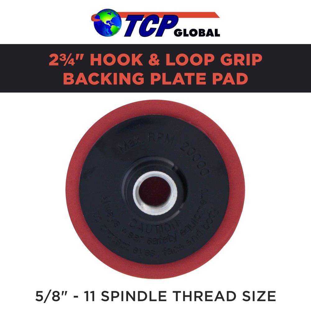 2-3/4" Hook & Loop Grip Backing Plate Pad, 5/8", For 3" Buffing Polishing Pads
